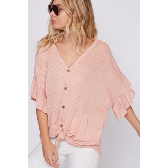 LAST ONE!! Knit Ruffled Top - Picture 3 of 4